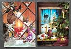 Twee vintage ansichtkaarten: Kerstdagen, Gelukkig Nieuwjaar, Verzamelen, Ansichtkaarten | Themakaarten, Gelopen, Feest(dag), 1960 tot 1980