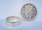 Gulden Ring met kroon en UW Geboortejaar, Sieraden, Tassen en Uiterlijk, Ringen, Nieuw, Ophalen of Verzenden, Dame, Zilver
