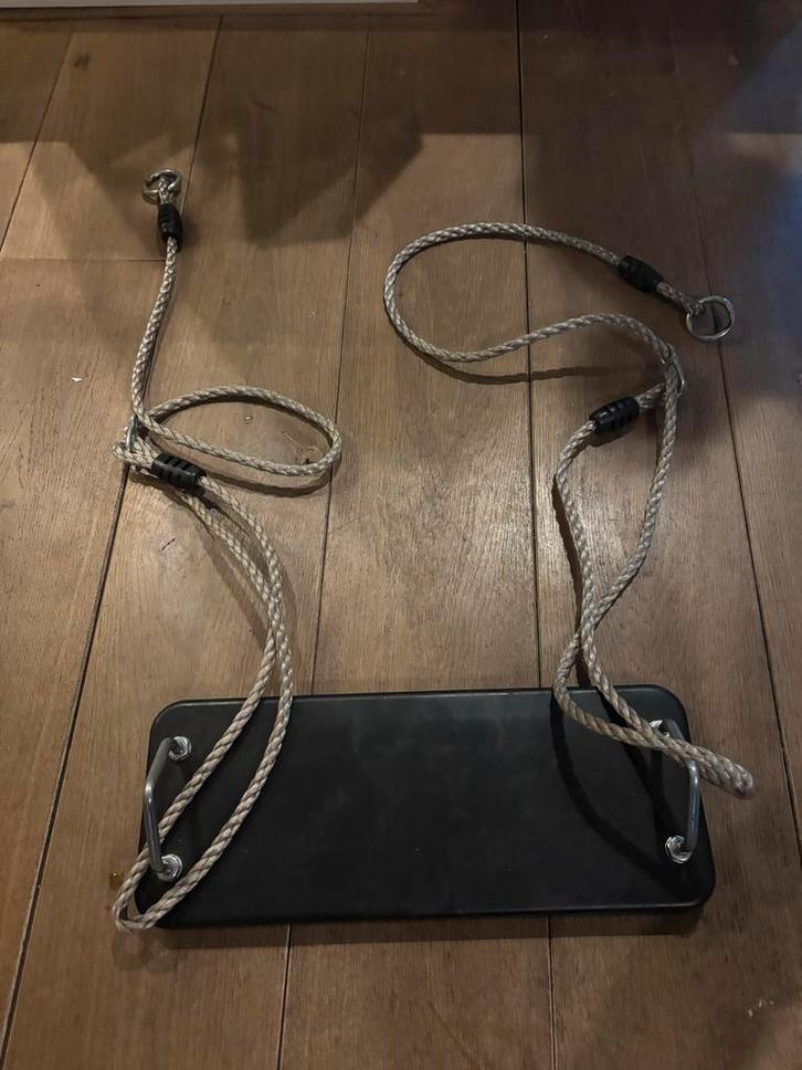 KBT Schommelzitje Rubber met Stalen Inleg - Zwart, Kinderen en Baby's, Speelgoed | Buiten | Speeltoestellen, Nieuw, Schommel, Aanbouwonderdeel