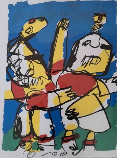 Herman Brood - Voetballertjes, Antiek en Kunst, Kunst | Litho's en Zeefdrukken, Ophalen