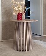Eettafel of Tuintafel Saône 80cm, Huis en Inrichting, Tafels | Eettafels, Ophalen, Japandi, Rond, Nieuw