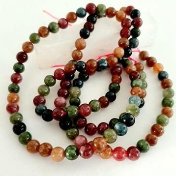 Streng Toermalijn edelsteen kralen 6 mm - Diverse Kleuren beschikbaar voor biedingen