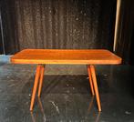 Vintage mid-century salontafel, Huis en Inrichting, Tafels | Sidetables, Gebruikt, 100 tot 150 cm, Ophalen of Verzenden, 25 tot 50 cm