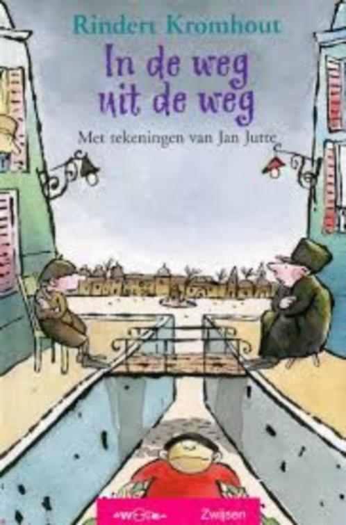 In de weg uit de weg van Rindert Kromhout, Boeken, Kinderboeken | Jeugd | onder 10 jaar, Zo goed als nieuw, Fictie algemeen, Ophalen of Verzenden