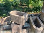 bloembakken/ stapeltegels/ elementen, Tuin en Terras, Tegels en Klinkers, Ophalen, Gebruikt, 10 m² of meer, Beton
