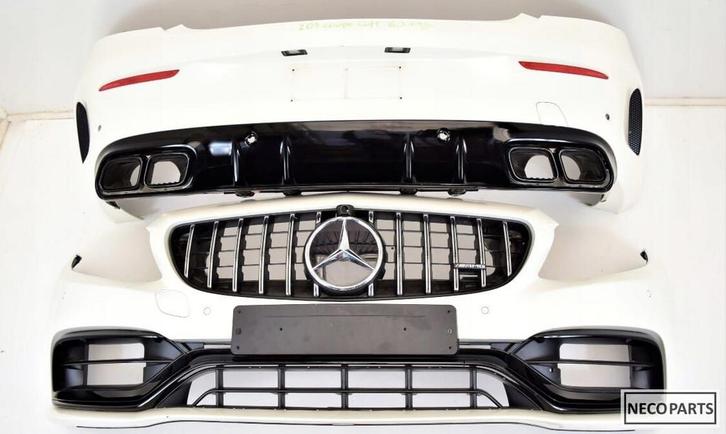 W205 C63 C63S FACELIFT COUPE CABRIO AMG PAKKET BUMPER, Auto-onderdelen, Carrosserie en Plaatwerk, Bumper, Mercedes-Benz, Gebruikt
