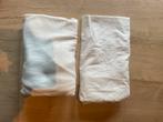 Hoeslaken + molton 50x70 ledikant, Ophalen, Gebruikt, Jongetje of Meisje, Wit