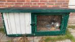 Konijnenhok met nachthokje, Ophalen of Verzenden, 90 cm of meer, Hok, 110 cm of meer