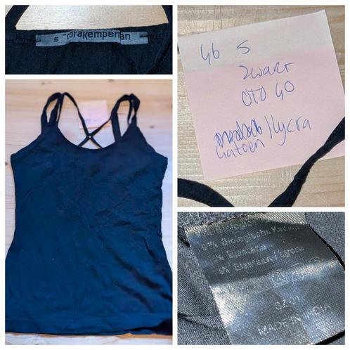 Cora Kemperman hemdje S zwart, Kleding | Dames, Sportkleding, Gedragen, Maat 46/48 (XL) of groter, Zwart, Ophalen of Verzenden
