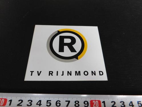 sticker logo omroep TV RIJNMOND, Verzamelen, Stickers, Zo goed als nieuw, Bedrijf of Vereniging, Ophalen