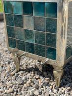 Aparte vintage design bijzettafel, Minder dan 55 cm, Rond, Zo goed als nieuw, Ophalen