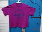 NIEUW PIECES FUCHSIA T-SHIRT MET TEKST- MT 48/50- KATOEN, Nieuw, Roze, Pieces, Shirt of Top