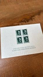 Blok Deutches Reich 1937, Verzamelen, Ophalen of Verzenden, Landmacht, Nederland
