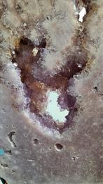 Prachtig roze amethist slab 48 cm speciaal stuk, Verzamelen, Mineralen en Fossielen, Ophalen of Verzenden