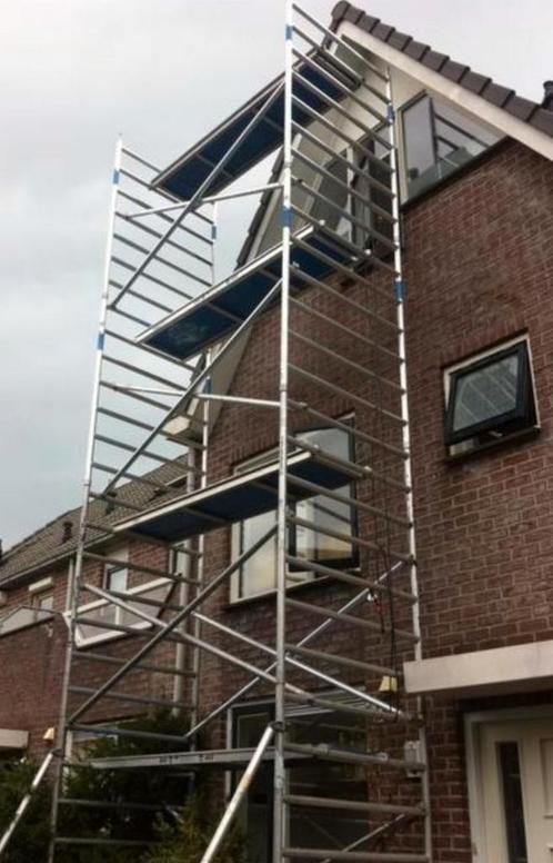 TE HUUR ROLSTEIGER, Doe-het-zelf en Verbouw, Steigers, Rolsteiger of Kamersteiger, 5 meter of hoger, Ophalen