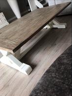 Houten Salontafel - Robuust & Stijlvol, Huis en Inrichting, Tafels | Salontafels, Ophalen, Gebruikt, 100 tot 150 cm, Eikenhout