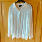 Roomwitte witte zijden blouse 50 BPC 100% zijde volant achte, Nieuw, BPC, Wit, Maat 46/48 (XL) of groter