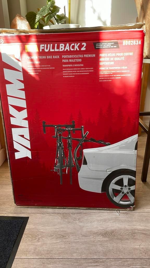 Fietsdrager zonder trekhaak - 2 fietsen, Auto diversen, Fietsendragers, Gebruikt, Achterklepdrager, 2 fietsen, Ophalen of Verzenden