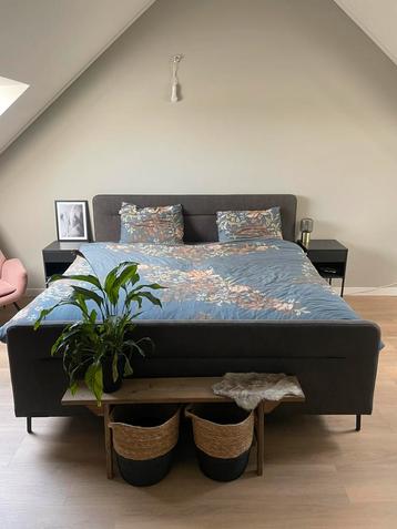 Caresse Boxspring 3360 200x210 antraciet zgan! beschikbaar voor biedingen