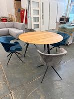 Eiken Eettafel met 4 Stoelen - Zo Goed Als Nieuw!, Huis en Inrichting, Ophalen, Zo goed als nieuw, 4 tot 6 stoelen, Nvt