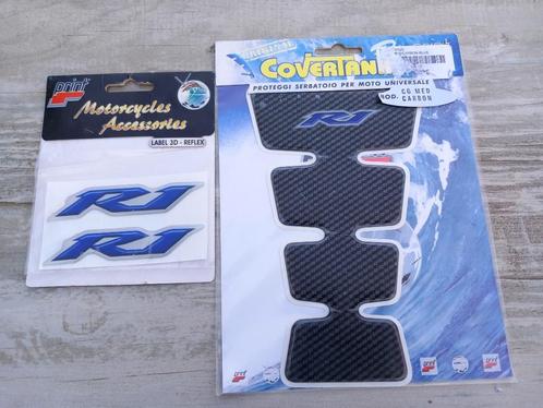Carbon tankpad Yamaha YZF R1 + 2 logo stickers  Nieuw, Motoren, Onderdelen | Yamaha, Nieuw, Ophalen of Verzenden