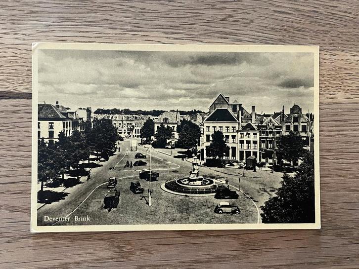D560 Ansichtkaart Deventer : Brink, Verzamelen, Ansichtkaarten | Nederland, Ongelopen, Overijssel, 1920 tot 1940, Ophalen of Verzenden