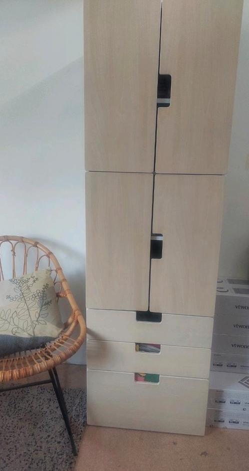Stuva kasten wit/ beuken, Huis en Inrichting, Kasten | Lockerkasten, Zo goed als nieuw, Ophalen