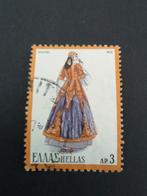 Griekenland - Vrouw in Traditionele Kleding, Verzenden, Griekenland, Gestempeld