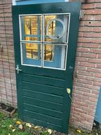 Buitendeur hardhout 97,5 x 1,98, Ophalen, Gebruikt, 80 tot 100 cm, Minder dan 200 cm