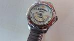 Horloge, Sieraden, Tassen en Uiterlijk, Horloges | Heren, Leer, Staal, Zo goed als nieuw, Ophalen