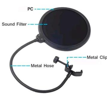 Geen verzendkosten Microfoon Pop Filter - Studio Kwaliteit beschikbaar voor biedingen