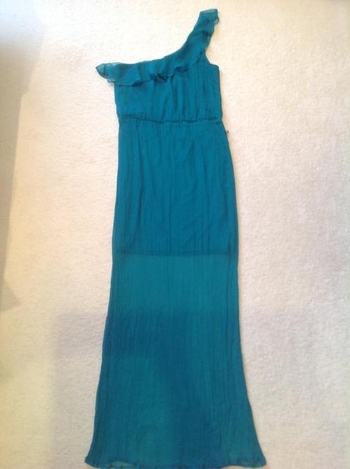 Mooie vrouwelijke jurk van Dept, maat L., Kleding | Dames, Jurken, Zo goed als nieuw, Maat 42/44 (L), Groen, Onder de knie, Ophalen of Verzenden
