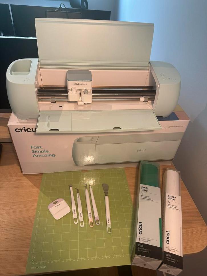 Cricut Explore 3 inclusief accessoires en doos, Computers en Software, Printers, Zo goed als nieuw, Printer, Ophalen of Verzenden