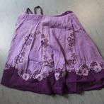 rok paars/lila wikkelrok batik uit Indonesië  36-42, Verzenden, Zo goed als nieuw, Paars, Onder de knie