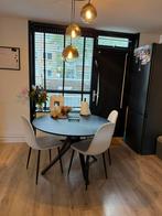 Eettafel met 4 stoelen, Ophalen, 100 tot 150 cm, Rond, 50 tot 100 cm