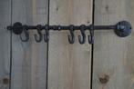 Kapstok-handdoekrek met haken gietijzer Landelijk stoer, Wandkapstok, Nieuw, Ophalen of Verzenden, Minder dan 100 cm