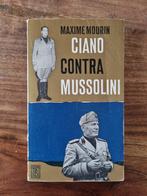 Boek Ciano contra Mussolini (Italië Tweede Wereldoorlog), Ophalen of Verzenden, Tweede Wereldoorlog, Gelezen, Algemeen
