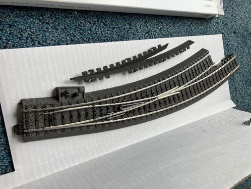 Märklin H0 C-spoor / 24771 Meegebogen wissel Links (laatste), Hobby en Vrije tijd, Modeltreinen | H0, Gebruikt, Rails, Gelijkstroom