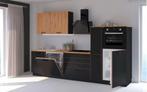 Keuken Nuon Zwart, Huis en Inrichting, Overige materialen, Zwart, Nieuw, Enkelwandige keuken