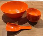 vintage party set oranje, Ophalen of Verzenden