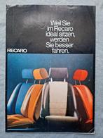 Brochure RECARO + RECARO Rallye - DE, Ophalen of Verzenden, Gelezen, Overige merken