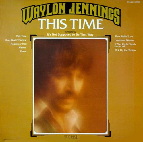 LP Waylon Jennings - This time, Cd's en Dvd's, Vinyl | Country en Western, 12 inch, Verzenden