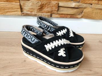 MOU sandalen model Mu NIEUW! maat 38 Zwart / wit beschikbaar voor biedingen