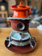 Antiek 1-pits petroleumstel met ketel, Antiek en Kunst, Antiek | Emaille, Ophalen