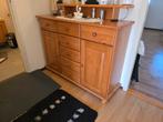 Houten dressoir te koop - echt hout, geen pershout, 100 tot 150 cm, Ophalen of Verzenden, Zo goed als nieuw, 25 tot 50 cm