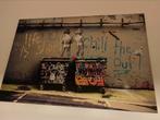Banksy Schilderij - Life is Short - 145 x 60 - Canvas, Antiek en Kunst, Ophalen of Verzenden