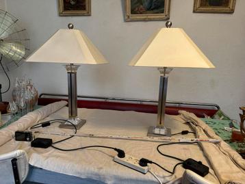 2 Tafellampen , Vloerlampen,zeventies,eighties, vintage beschikbaar voor biedingen