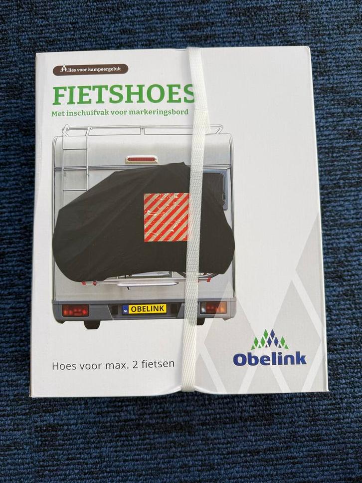 Obelink Fietshoes voor 2 fietsen - Nieuw!, Caravans en Kamperen, Caravan accessoires, Nieuw, Ophalen