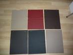 6 stalen leer 40 x 30 cm soepel echt leer rundleer, Bruin, Verzenden, Leer of Kunstleer, Nieuw