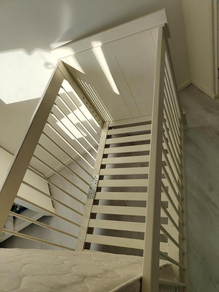 Ledikant, Huis en Inrichting, Slaapkamer | Matrassen en Bedbodems, Gebruikt, 70 cm of minder, 190 cm of minder, Eenpersoons, Ophalen